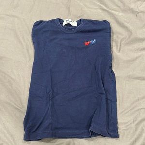 Blue Comme des Garçons tshirt size small